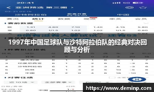 1997年中国足球队与沙特阿拉伯队的经典对决回顾与分析